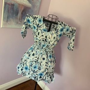 ABERCROMBIE KIDS Blue Floral Summer Dress